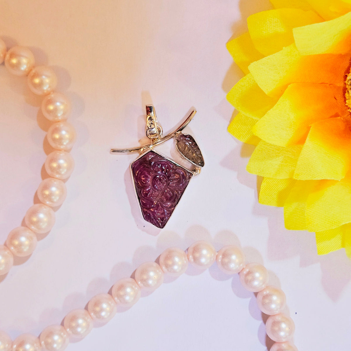 Ruby and Tourmaline Pendant