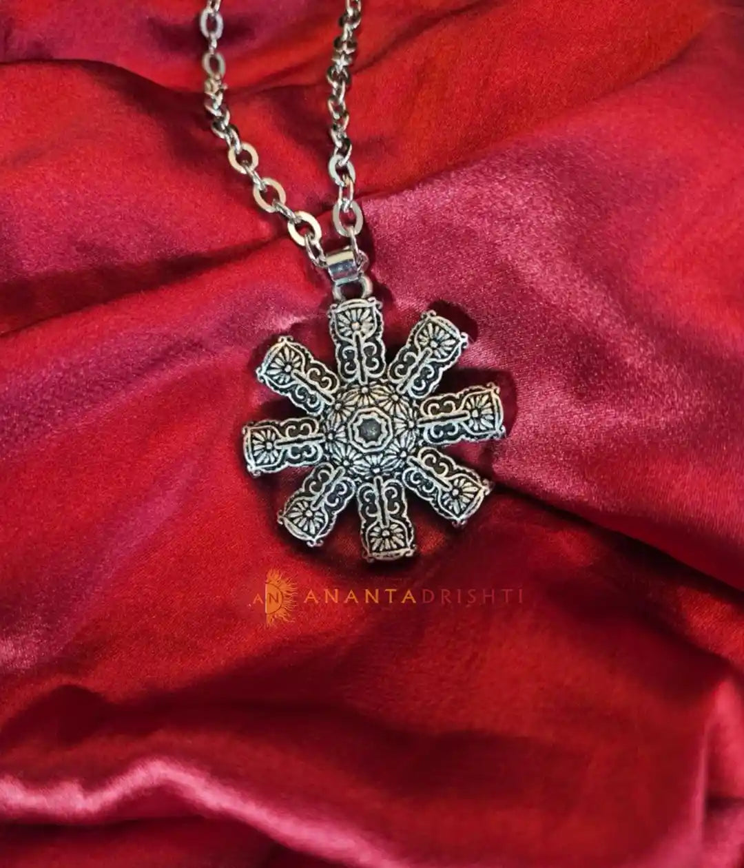 Dharma Wheel of Life Amulet