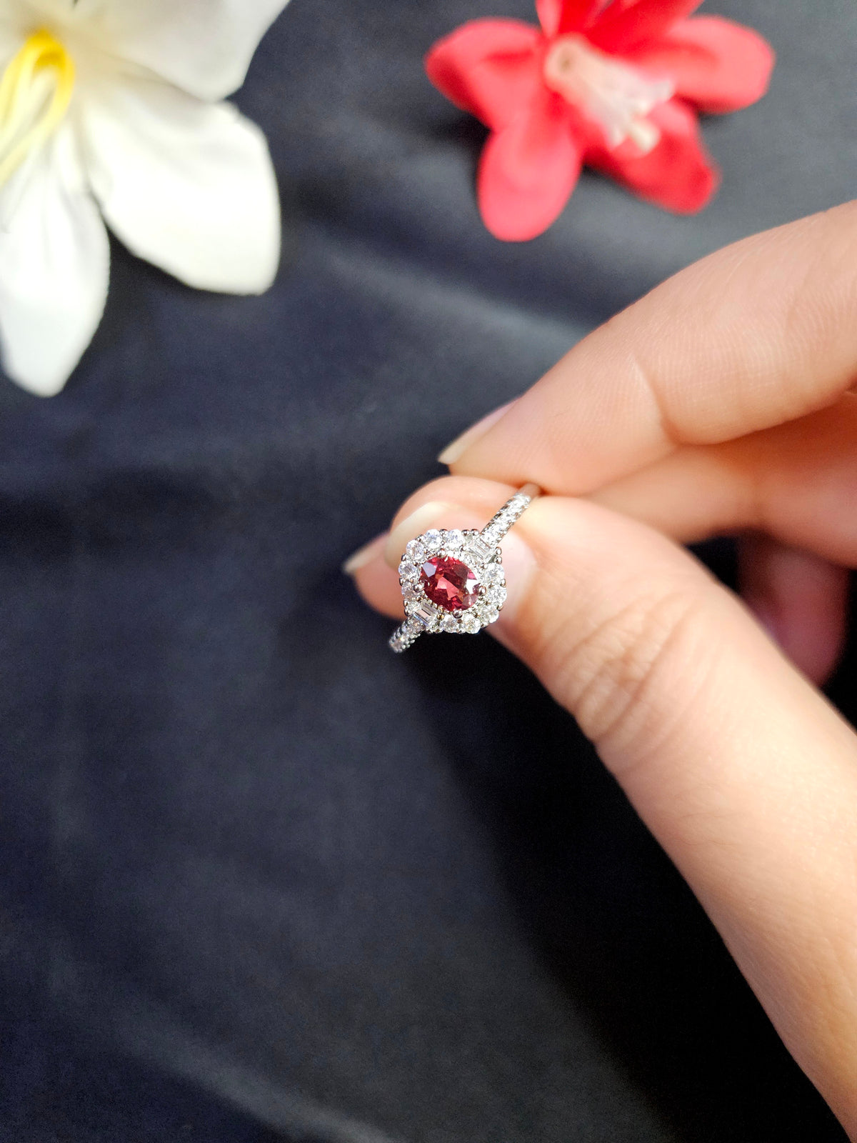 Rubellite Ring